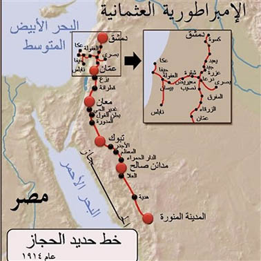 خط آهن حیفا ــ خلیج فارس؛ زیربنای استعمار جدید منطقه ; نقشه
